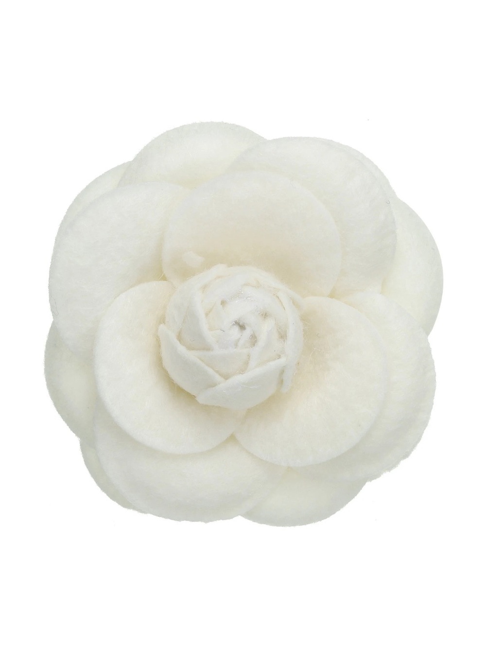 Fashion Jewelry Camellia Brooch Pin White